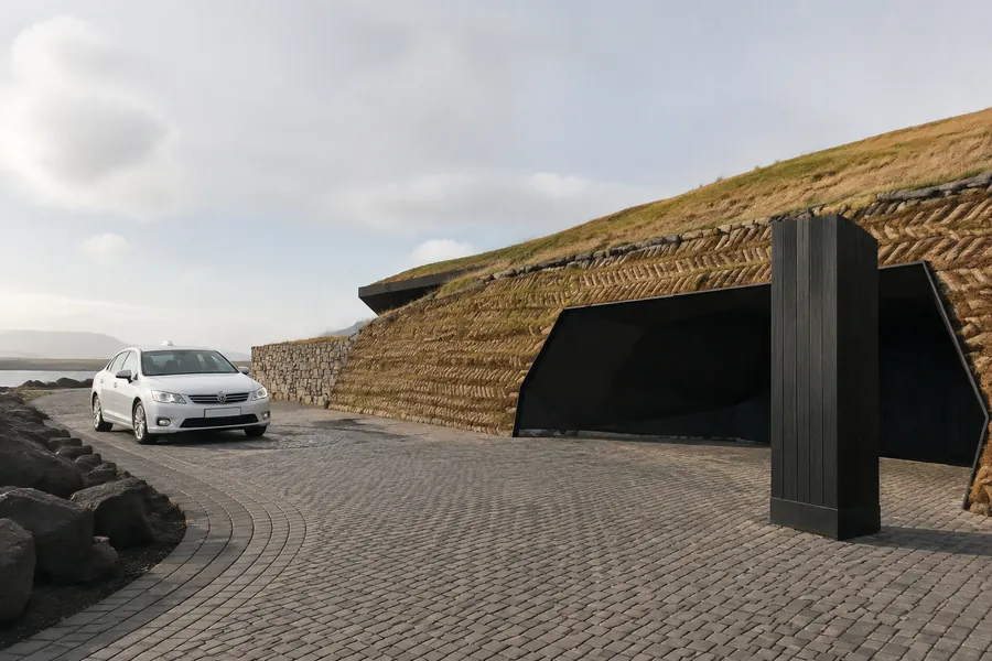 Taxi journey from central Reykjavík to Sky Lagoon